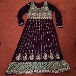 Chiffon Pakistani Indian Wedding Dress